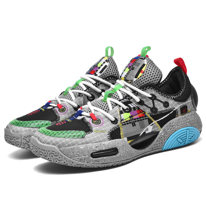 Top-quality Men's Basketball Shoes Lightweight Cushioning Sports Shoes Outdoor Non-Slip Athietic Breathable Mesh Chunky Sneakers