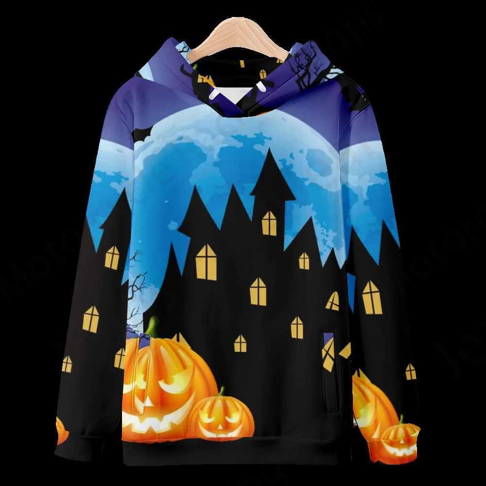 Cartoon Halloween 3d Print Hoodie Men Women Fashion Oversized Hoodies Women Sweats Coat Hooded Sweats Pullovers Womens Clothing Y240920