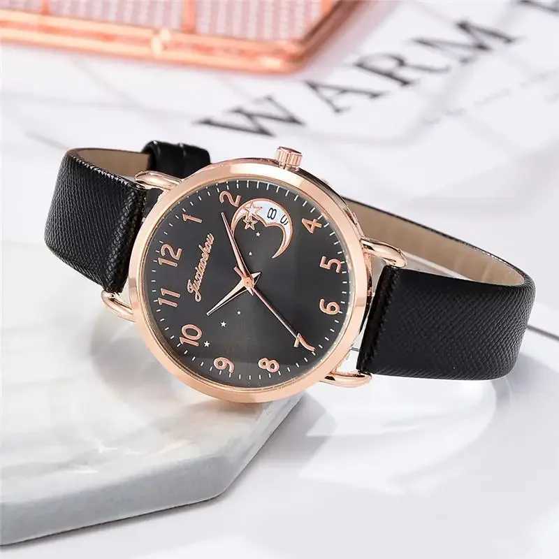 Women Fashion White Watch Quartz Leather Ladies Wristwatches 2024 New Brand Simple Number Dial Woman Clock Montre Femme RelojesX240920