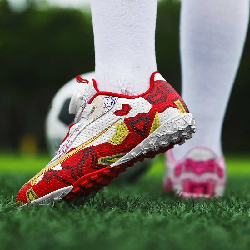 Children Football Shoes Ultralight Training Boy Girl Soccer Shoes Outdoor Indoor Training Fast Futsal Kids Football Field Boots