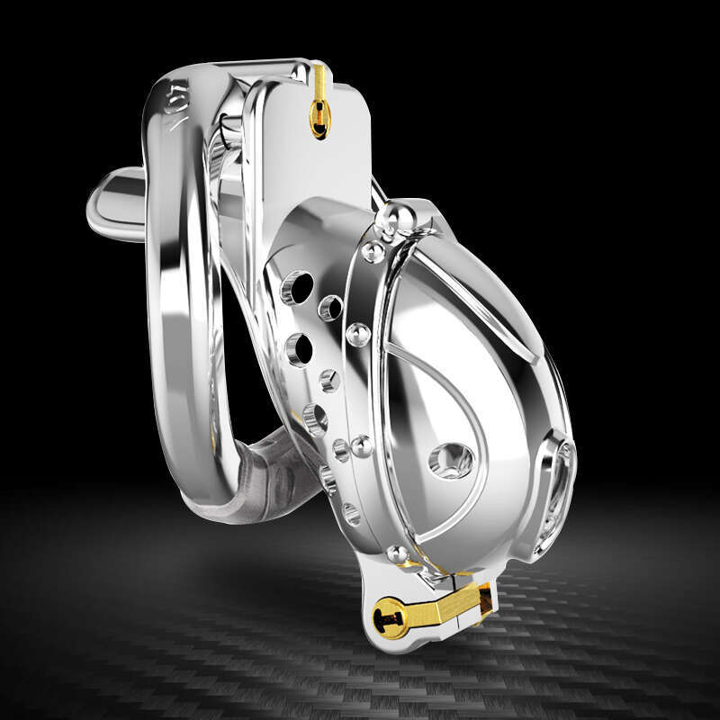 New Openable Ring Removable BDSM Breathable Penis Lock Steel Male Chastity Cage Lock toys