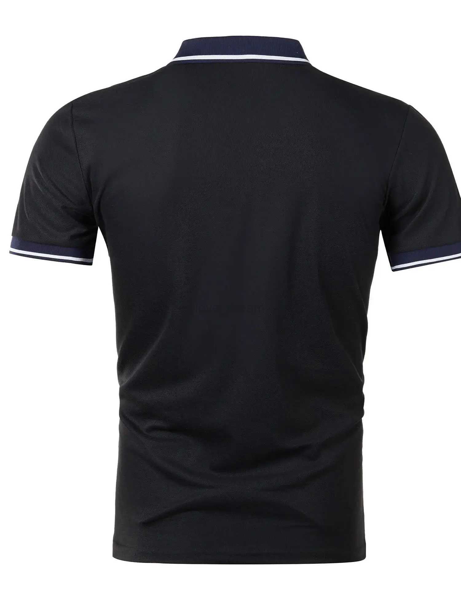 Mens new Polo shirt T-shirt summer mens short-sleeved intercolored lapelXJ240920