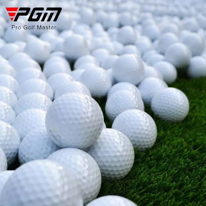 PGM 10pcs double-layer golf balls golf swing putting practice balls white standard blank golf balls Q003 240927