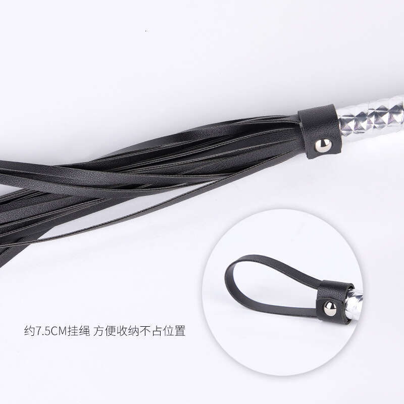 Sex toys SM props Silver plaid sex whips SM training punishment whips Alternative adult products hair replacement