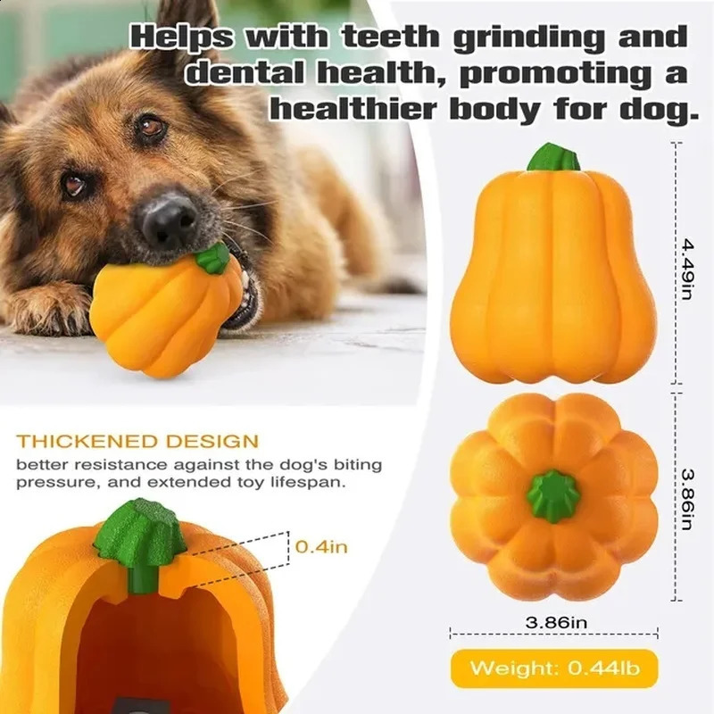 Pet Dog Pumpkin Toy for Small and Large Dogs Halloween Interactive Chewing Toy Outdoor Training Labrador Retriever French Bulldog Accessories 240914
