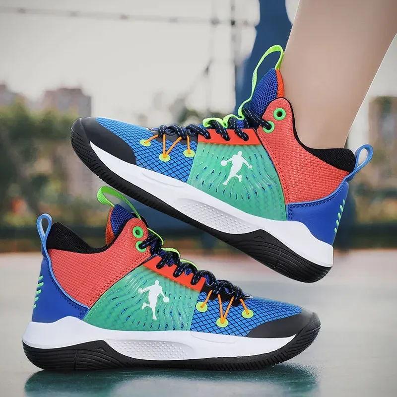 Vanmie 2023 Basketball Shoes Fashion Sneakers for Kids Boys Basket Shoes Comfort Sport Sneakers Children's Training Sneakers