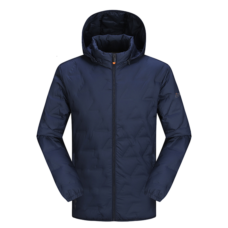 Men Down Winter Warm Hooded Thick Jacket Mens Water And Wind-Resistant Solid Coat Casual High Quality Thermal Parka Male