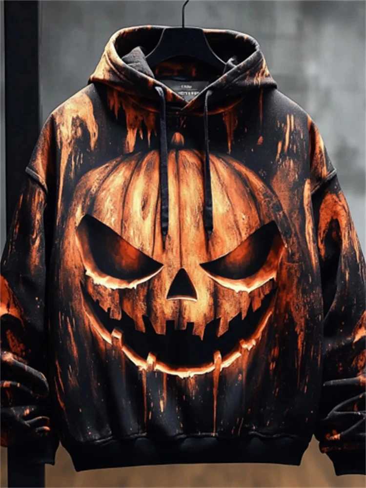 2024 New Bloody Letter Printed Mens Hoodie Funny Halloween Sweatshirt Mens Hoodie Casual Halloween Hoodie Sweatshirt Y240920