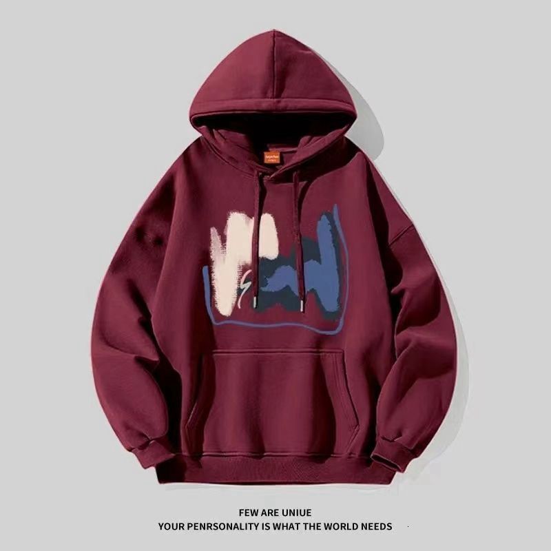 New men and women for spring autumn fashion casual hooded sweatshirt Fashion simple loose breathable print hoodie