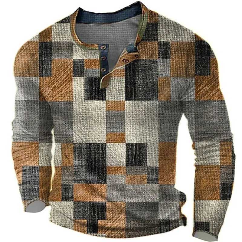2024 Elegant Fashion Harajuku Slim Fit Ropa Hombre Loose Casual All Match Stripe POLO Shirt Printed Button Long Sleeve T-shirtsXJ240920