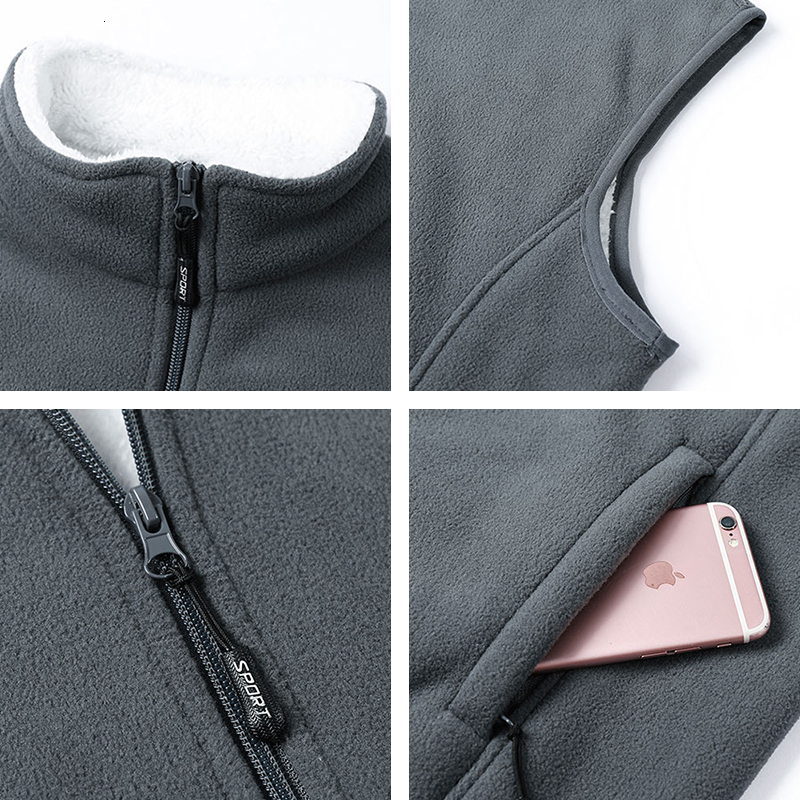 Plus Size 8Xl Winter New Fleece Thick Warm Windproof Sleeveless Jacket Autumn Men Casual Tactical Vest Male
