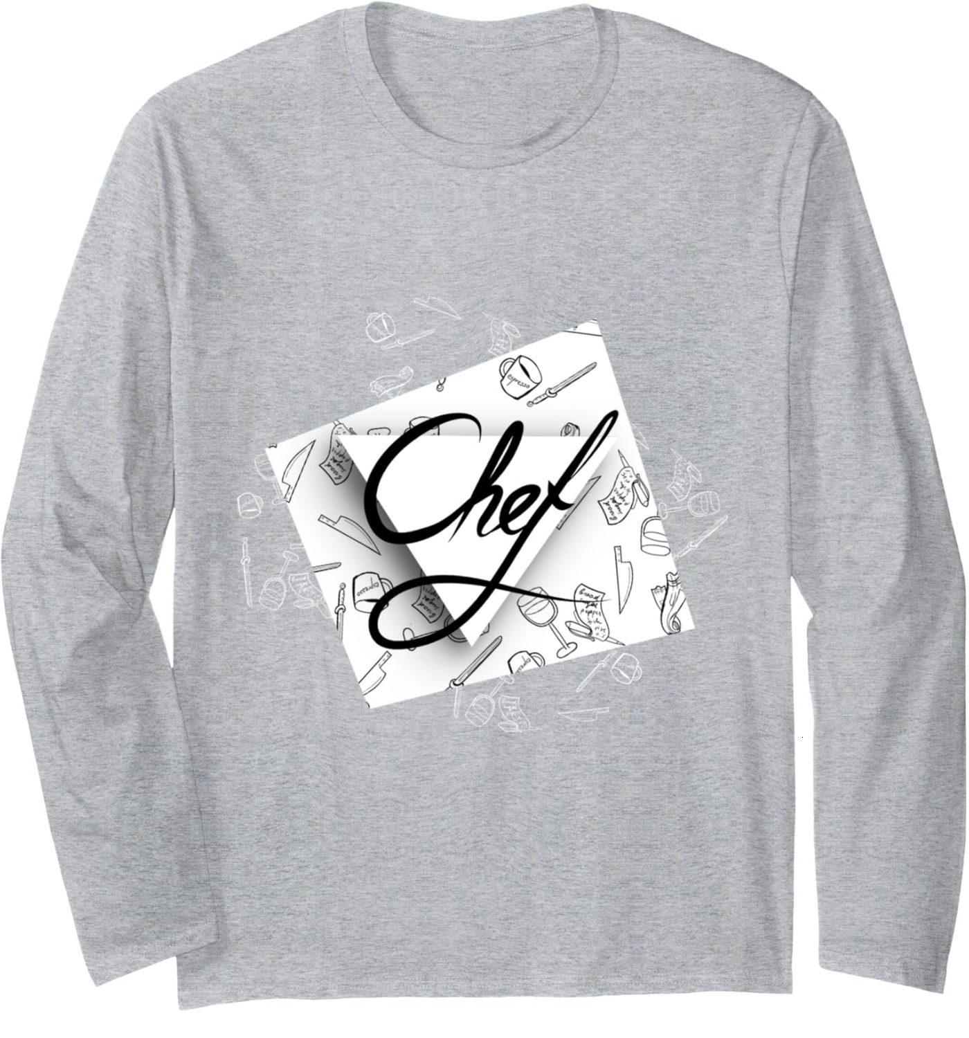 Long Sleeve Shirts for Men sweatshirt Great Funny Chef Gift Idea cooking foodie kitchen Long Sleeve Tee Streetwear Casual tops clothes