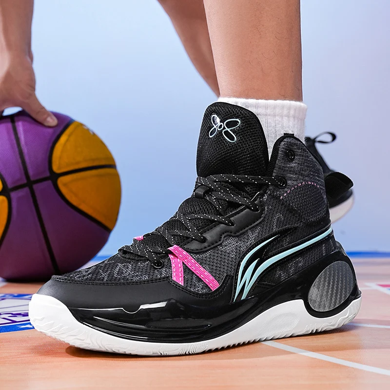 Men's Basketball Shoes Non-Slip Student Original Male Athletic Outdoor Sports Breathable Sneakers Field Training Basket Shoes