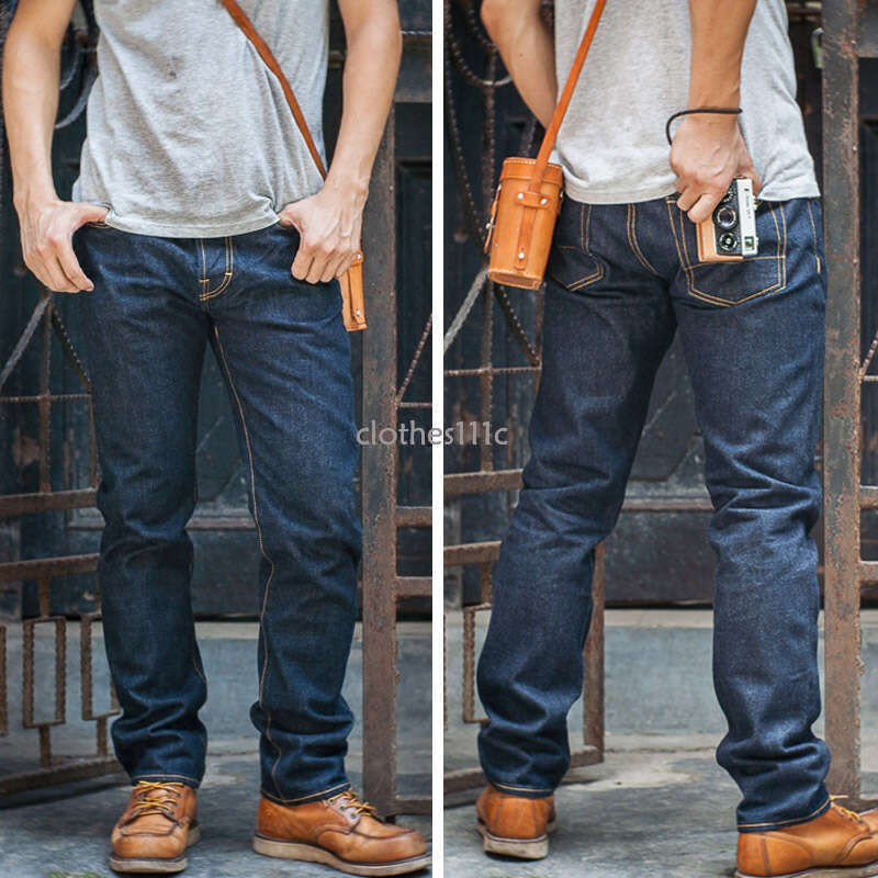 Red Tornado 16Oz Slim Fit Jeans Rinsed Pink Seedge Denim Straight Leg Pants