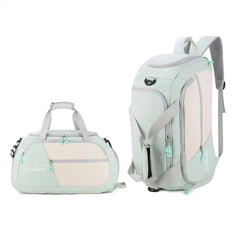 Large capacity outdoor travel bags shoulder gym handbags mens waterproof sports and fitness training backpacks 240911