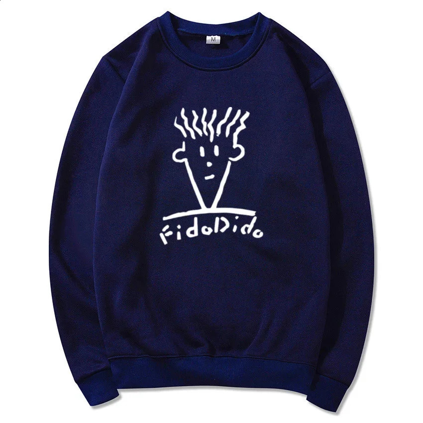 Autumn and Winter Casual Fashion Round Neck Sweatshirt Printed Streetwear Mens Fido Dido Drink Clothes 240918