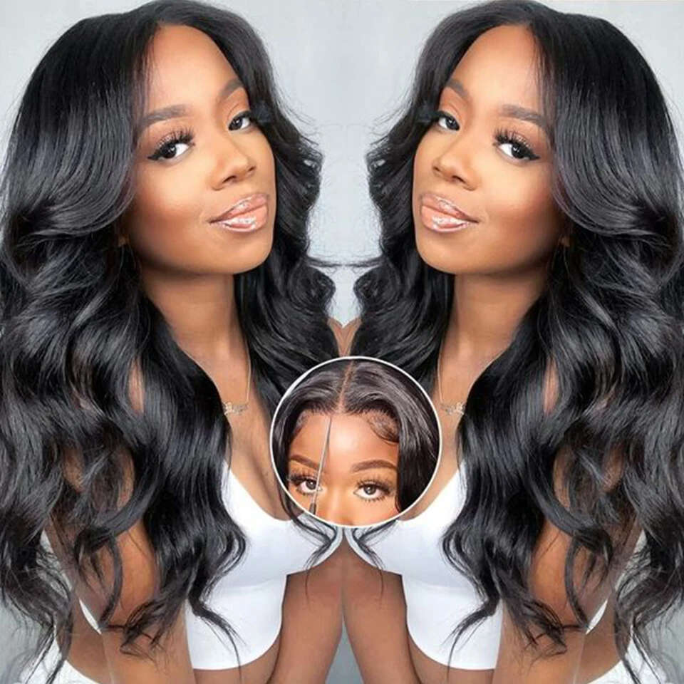 Mongolian Body Wave 13x5x1 T Human Hair Wigs Frontal On Sale Clearance Lace Front Wig For Black Women
