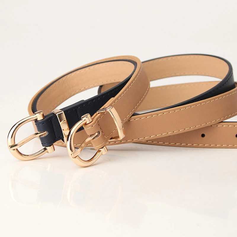 New PU leather simple metal buckle belt womens dress denim belt luxury designer brand womens belt W240920