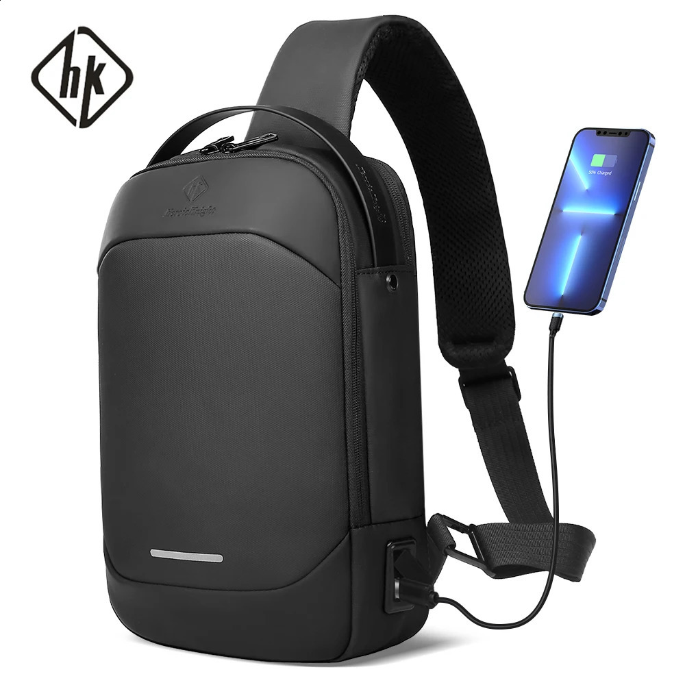 HK multifunctional cross body bag fashionable shoulder messenger mens waterproof short travel suitable for men with 11 Pa 240919
