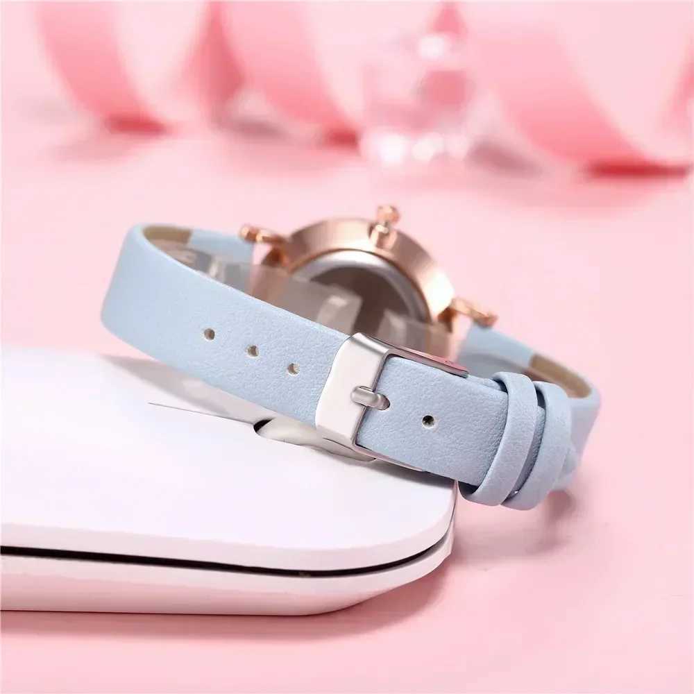 Trendy Ladies Wrist Watches Luminous Women Simple Watches Casual Leather Strap Quartz Watch Clock Montre Femme Relogio FemininoX240920