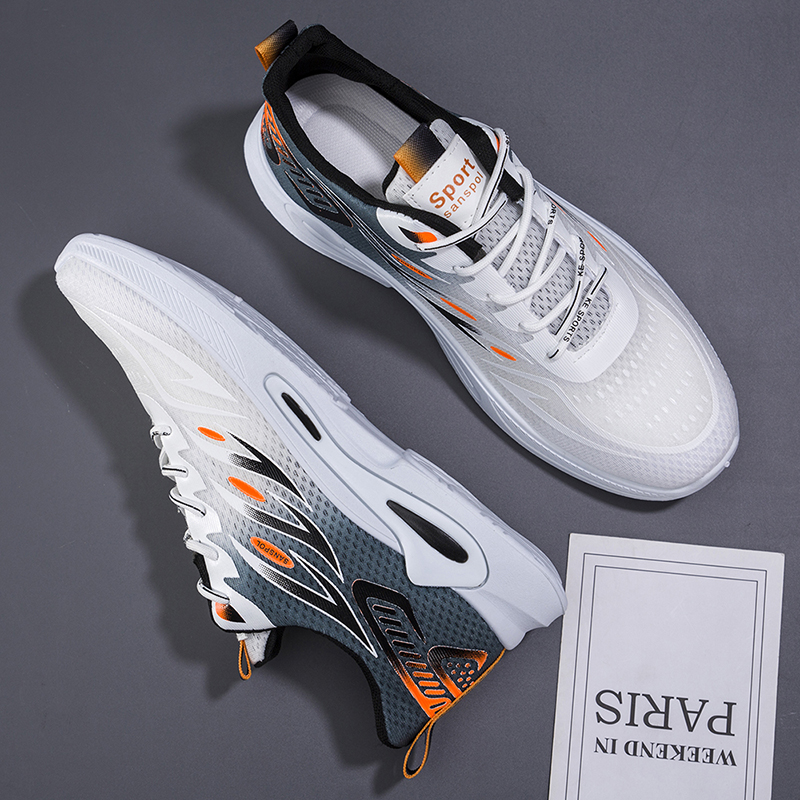 Men's casual breathable shoes, fashionable walking mesh shoes, ultra light sports shoes, casual anti slip sports basketballshoes
