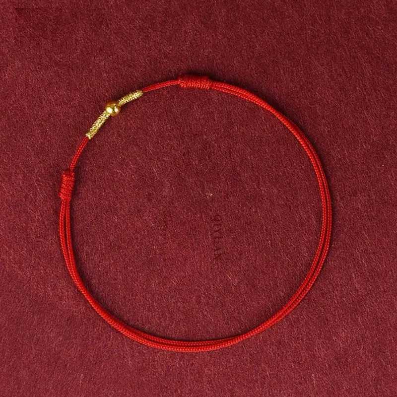 Creative Fashion Handmade Bracelet Red Rope Lucky Bangle Women Men Lovers Best Friends Lucky Bracelet Anklet Y240920