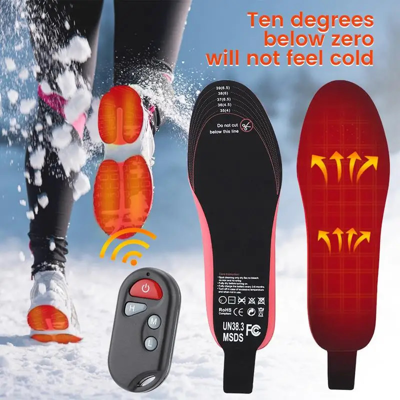 Foot heater electric foot heater female foot heater lithium-ion battery heater insole skiing electric pad 240919