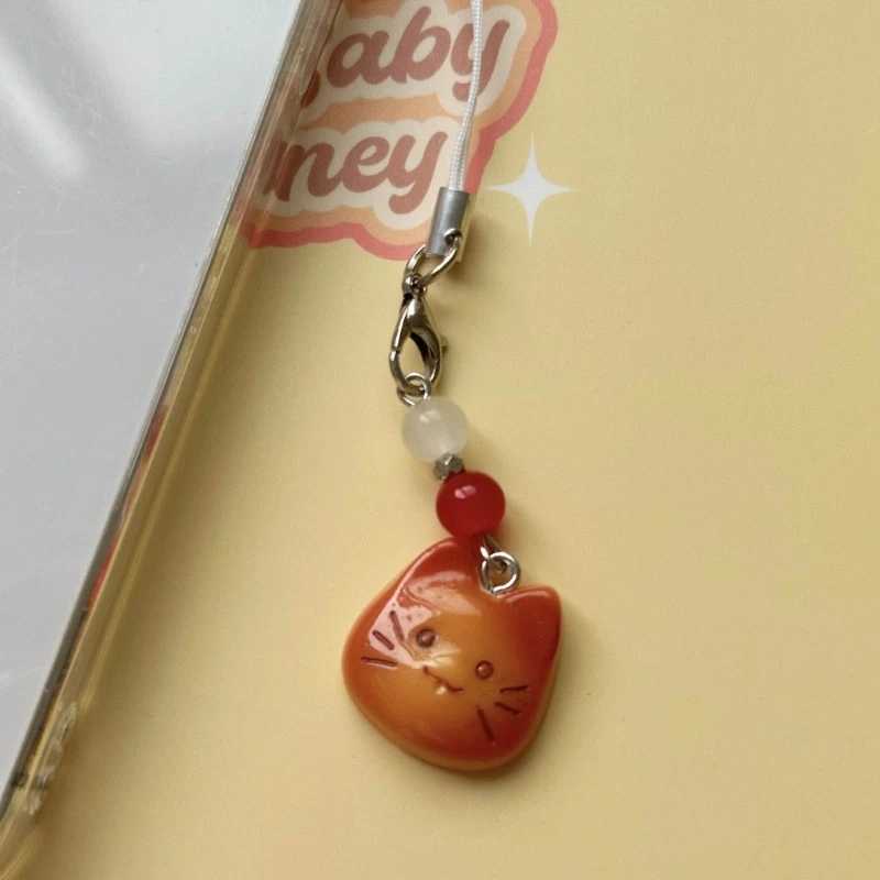 Cartoon Bead Charm Pendant Chain Phone Strap Pocket Keychain Strap Hangings Decoration for Key Bag PurseX240919