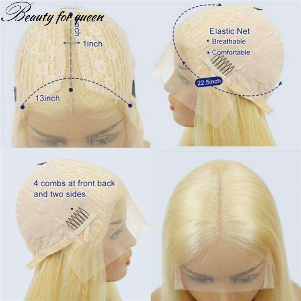Ombre Red Front Human For Women Body Wave 150% Remy Brazilian Hair Transparent Lace Frontal Wigs Pre Plucked