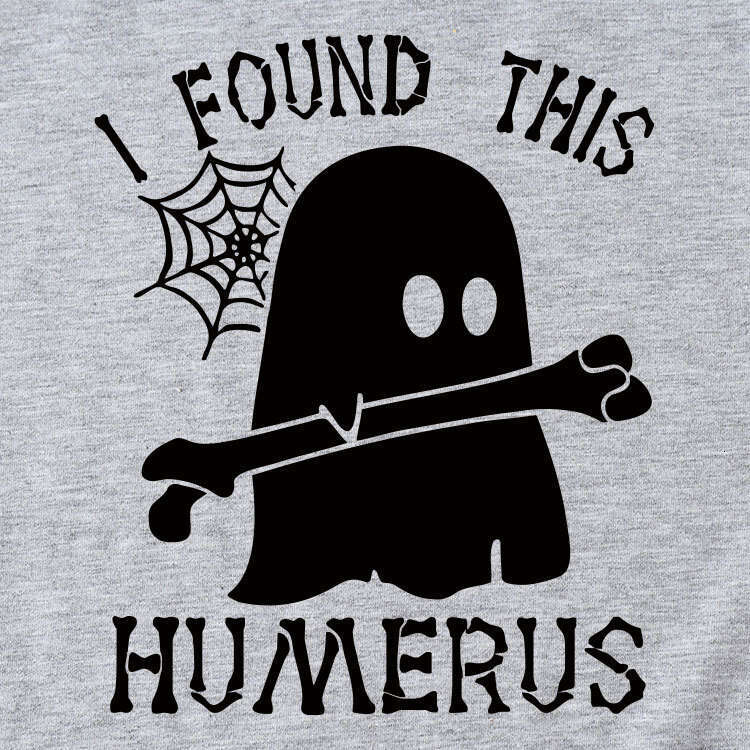 Hallowmas I FOUND THIS HUMERUS Fun Fashion Summer Versatile Womens Short sleeved T-shirt