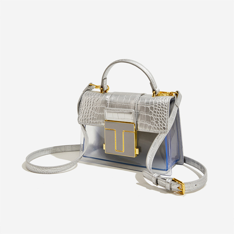 New frosted PU women's underarm bag hand-held small square bag