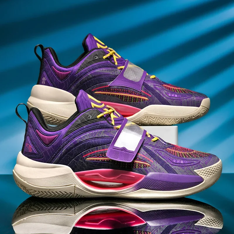 Women Mesh Breathable Basketball Sneakers Male Outdoor Anti Slip Rubber Sports Training Shoes Men High-quality Basketball Shoes