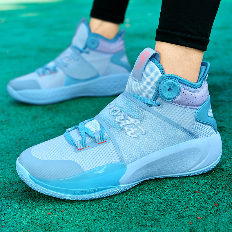 Hniadia High Quality Basketball Shoes Wade Same Breathable Cushioned Sneakers Wear-resistant Non-slip Couple Basketball Boots