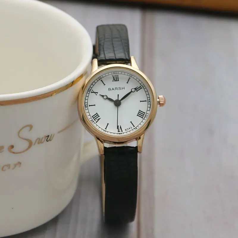 Simple Women Watches Luxury Design Leather Watch Ladies Quartz Wristwatch Womens Small Round Dial Clock Reloj MujerX240920
