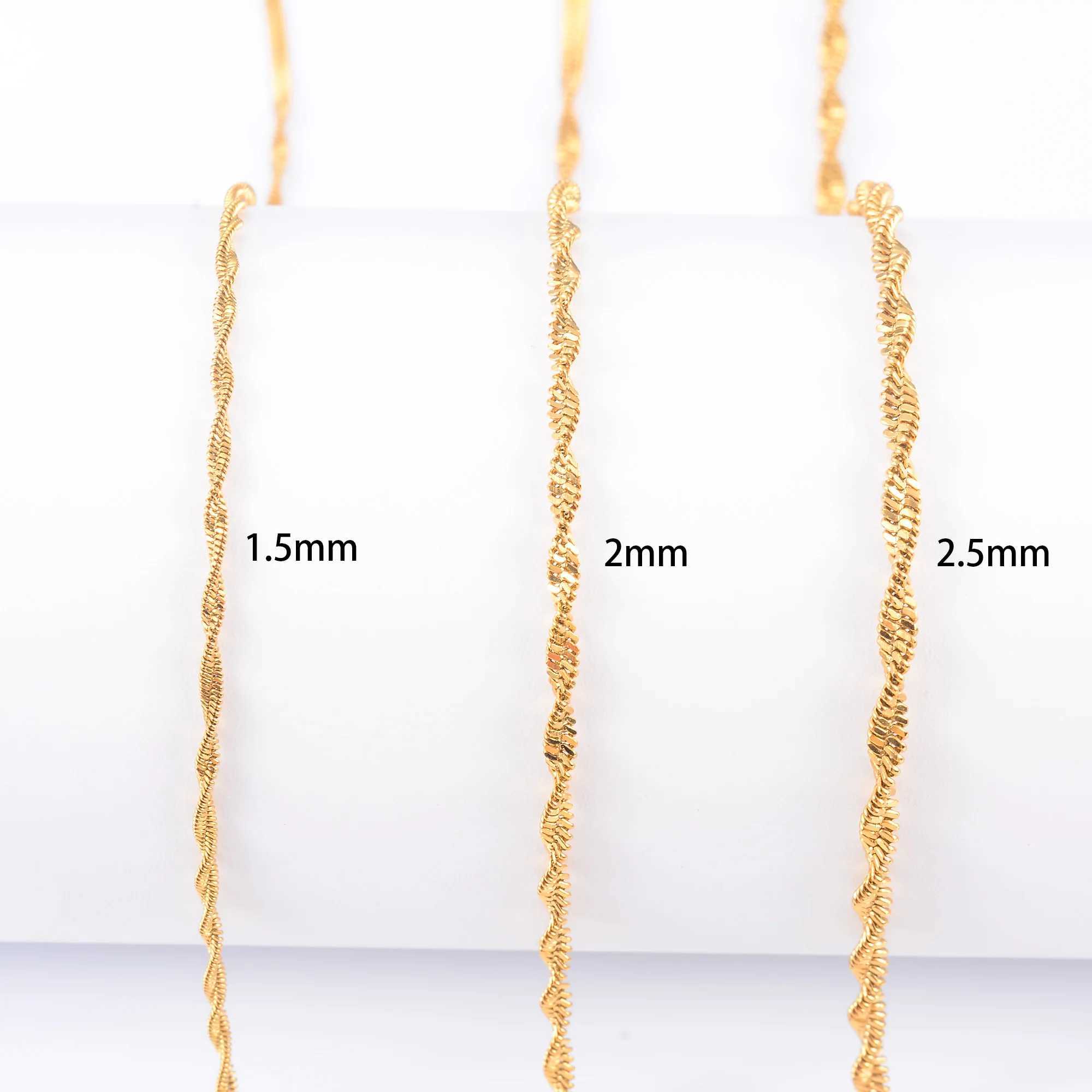 Womens Stainless Steel Necklace Twisted Flat Snake Chain for Ladies Men Jewelry Accessories Choker on the Neck Collarbone DIYX240919