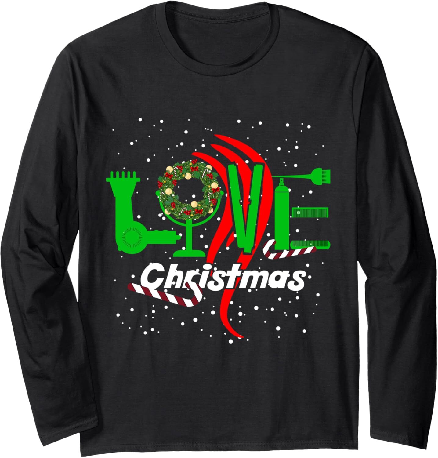 Long Sleeve Shirts for Men sweatshirt Hairdresser Love Cute Hair Stylist Christmas Gift Tee Streetwear Casual tops clothes trend