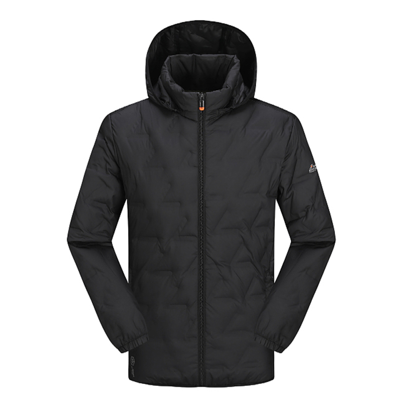 Men Down Winter Warm Hooded Thick Jacket Mens Water And Wind-Resistant Solid Coat Casual High Quality Thermal Parka Male