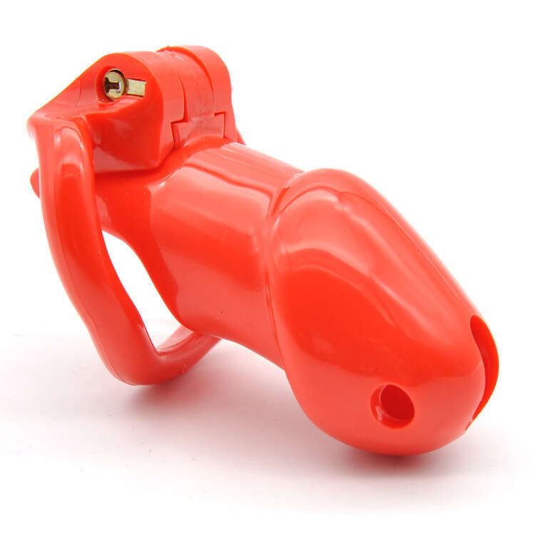 Hot Popular New SM Male Chastity Lock Cock Cage Lock Plastic Penis Chastity Cage bdsm sex toys man