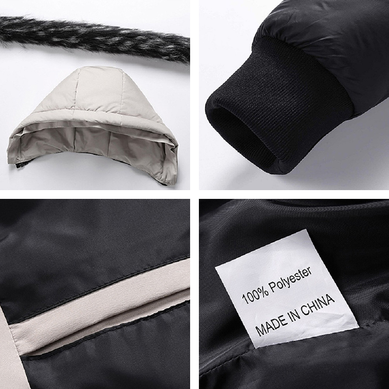 Winter Warm Parkas Thick Hooded Waterproof Coat Men Fashion Casual Windproof Outwear Detachable Hat Brand Jacket Male