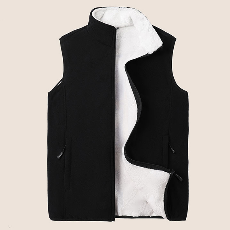 Plus Size 8Xl Winter New Fleece Thick Warm Windproof Sleeveless Jacket Autumn Men Casual Tactical Vest Male