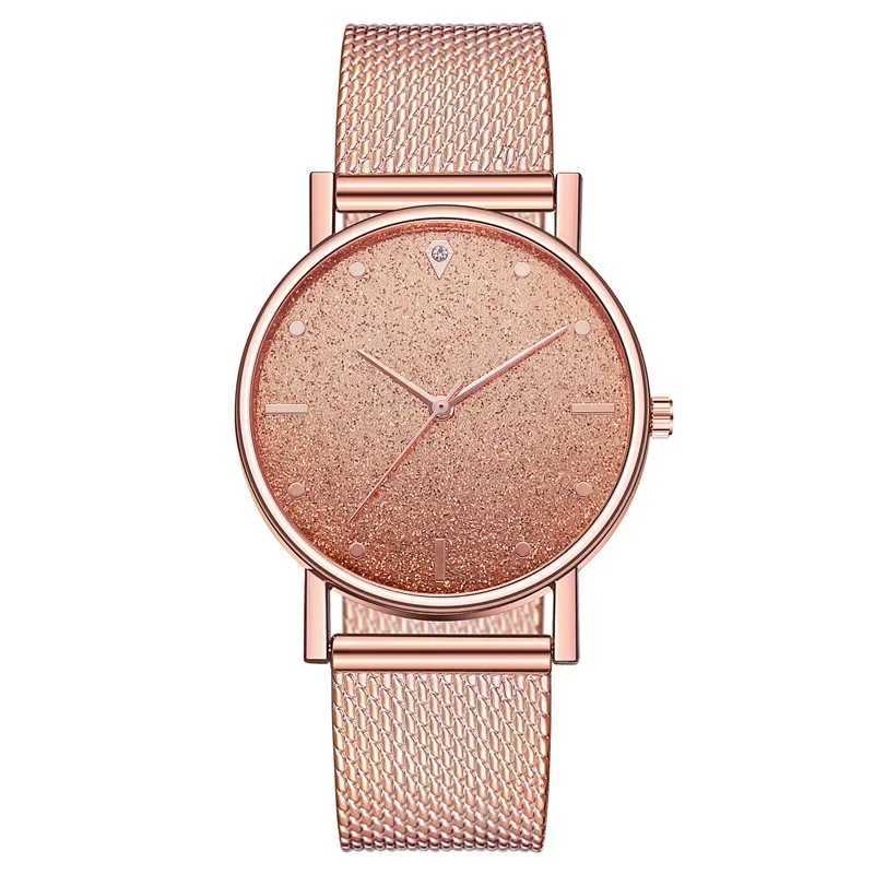 Black Women Watches Starry Sky Mesh Silicone Strap Woman Fashion Quartz Wristwatch Dropshipping Ladies Clock Sale Simple RelogioX240920