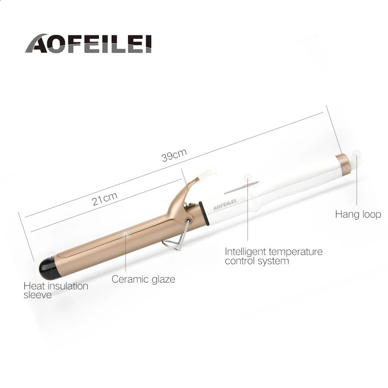 2025 Real Electric Professional Ceramic Hair Curler Lcd Curling Iron Roller Curls Wand Waver Fashion Styling Tools 250206