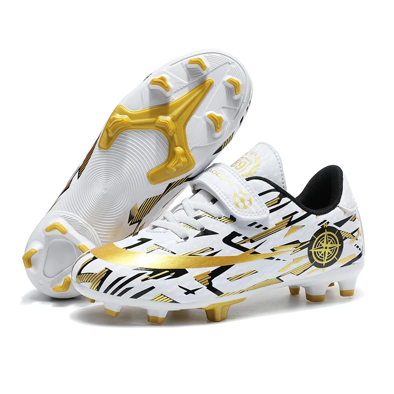 Soccer Shoes Kids Football Shoes TF/FG Cleats Grass Training Sport Footwear Trend Sneaker For Boys Images Of Football
