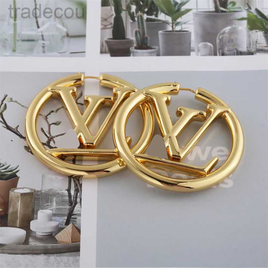 Designer Earrings Gold 18K Large Earrings Fashionable And Exquisite Womens Gifts Versatile Earrings With Luxury Box