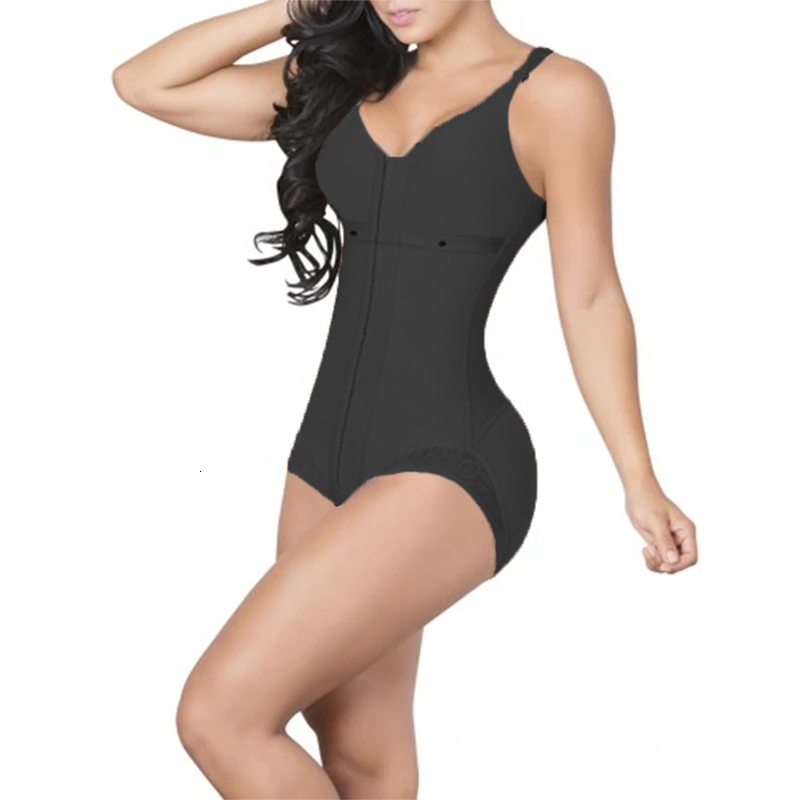 Fas Colombianas Women Waist Trainer Bodysuit Tummy Control Shapewear Slim Full Body Shaper High Compression Slimming Corset