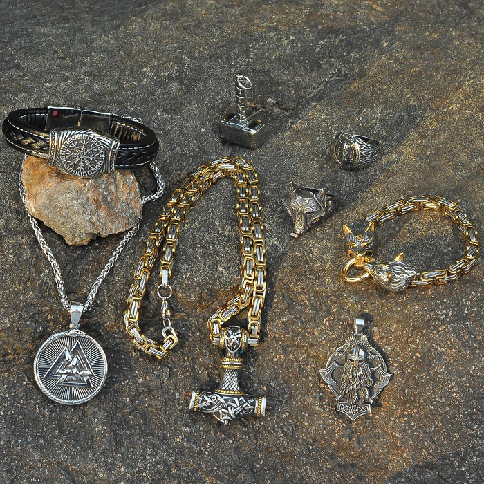 Original Design Stainless Steel Viking Jewelry Norse Goddess Hel Amulet Necklace 240910