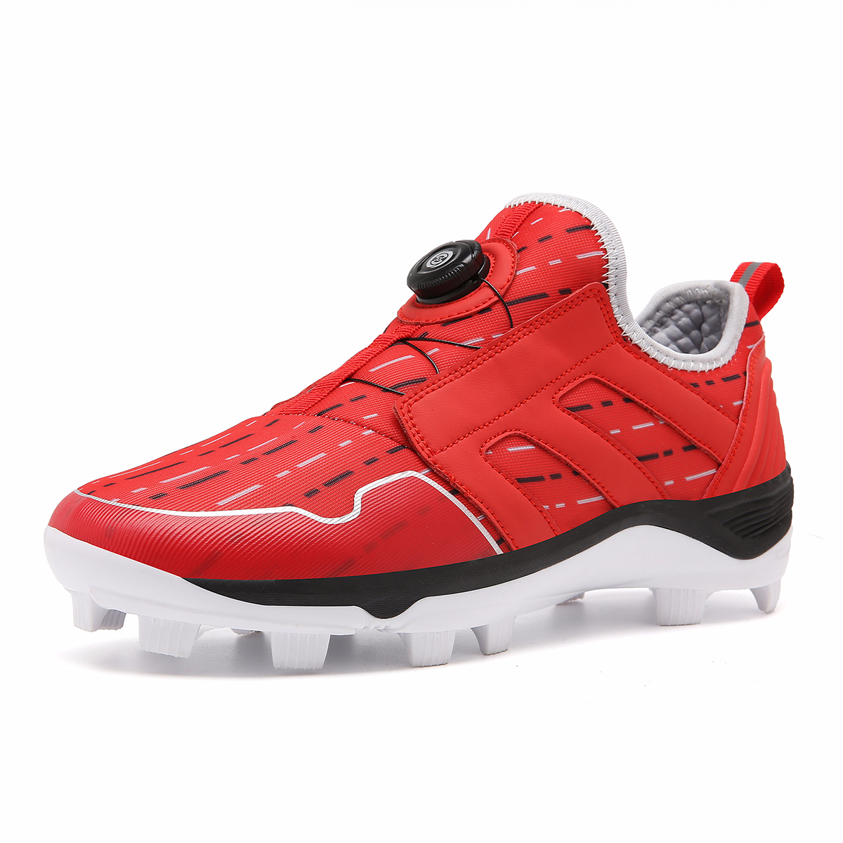 2024 New Men Baseball Shoes Non Slip Long Spikes Softball Shoes Comfortable Outdoor Softball Shoes Men Low Top Baseball Sneakers
