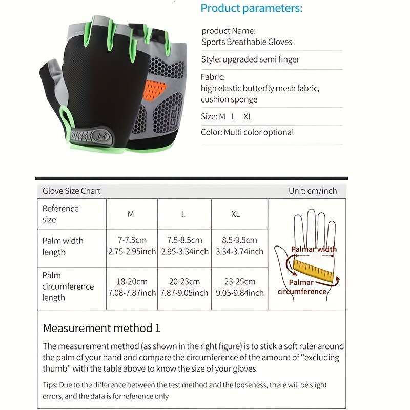 Black (1 pair) half finger silicone filled fitness gloves with hook loop closure breathable polyester fabric hand washable non slip durable palm