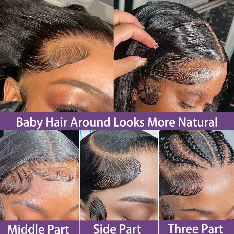 Curly Short Bob 200% 13X4 Frontal Human Wigs Deep Water Wave Lace Front Wig Pre Plucked Bleach Knots with Baby Hair