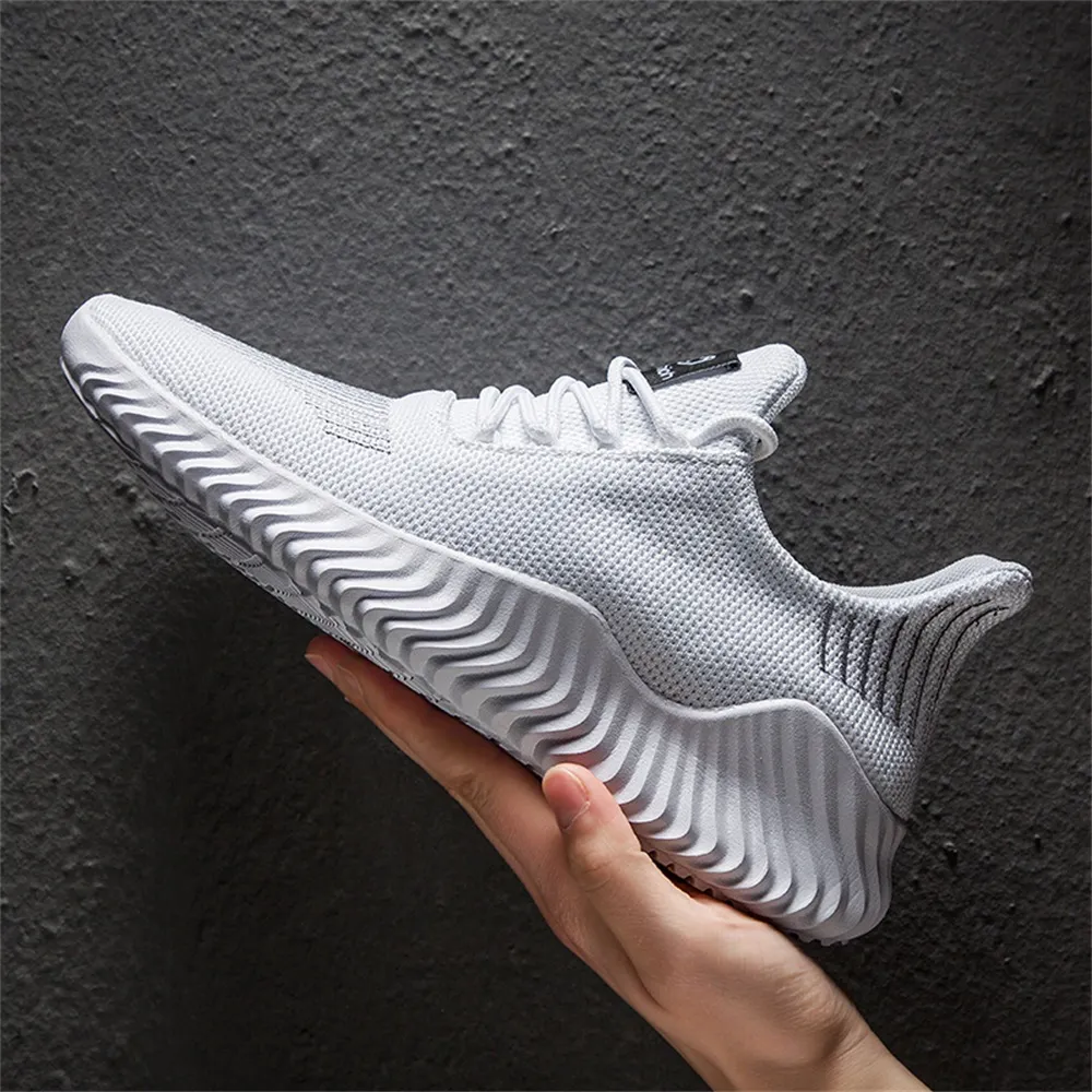 Men Shoes White Sneakers Outdoor Breathable Mesh Men Running Shoes Lightweight Tennis Shoes For Men 340